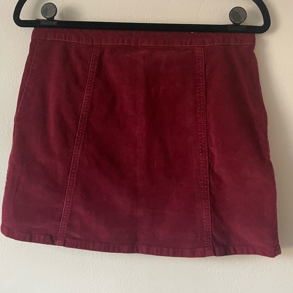 EUC Altar’d State Corduroy Skirt | Wine | Small - Picture 4 of 4